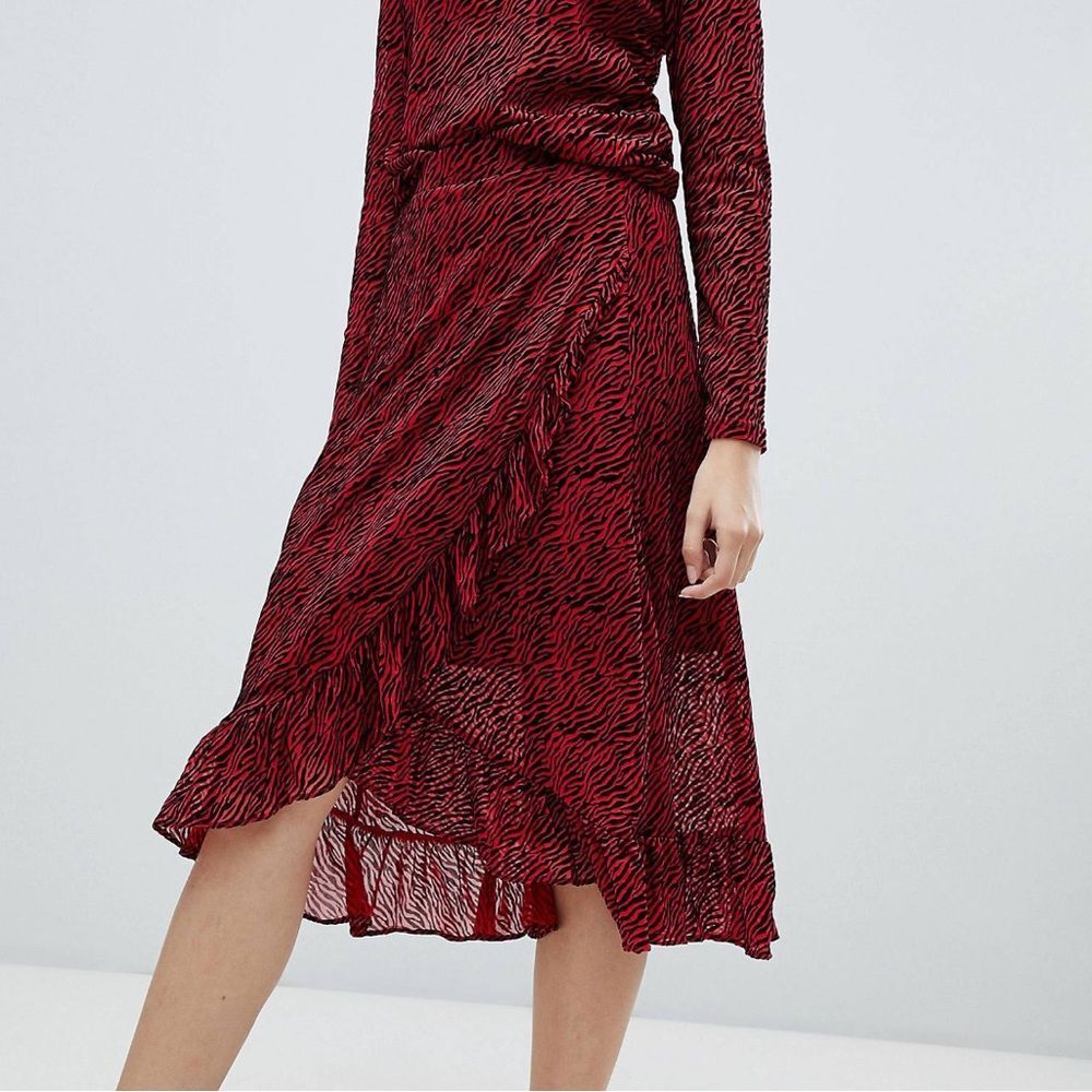 Soaked in Luxury | Tiger Stripe Wrap Skirt